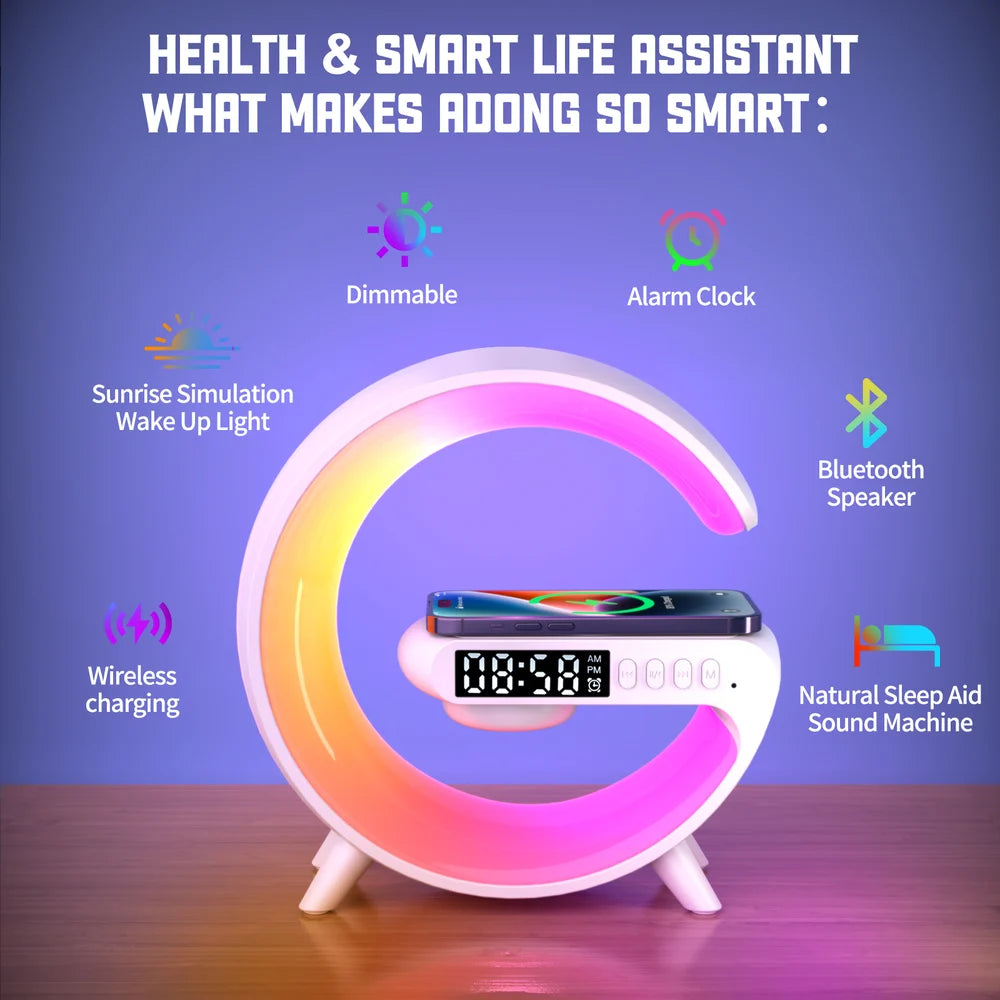Smart Multifunctional G-Shaped 5-in-1 Clock