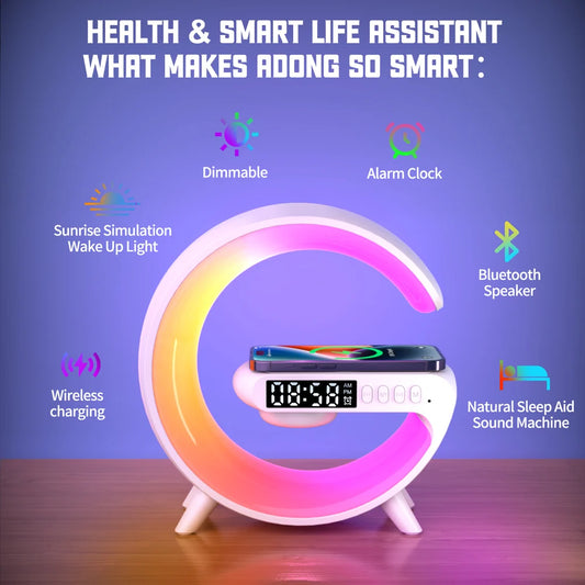 Smart Multifunctional G-Shaped 5-in-1 Clock