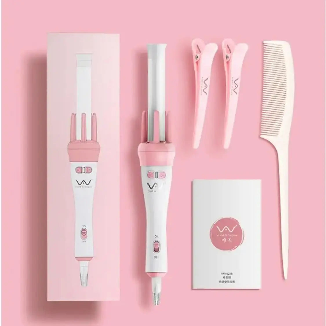 Automatic 360° Rotating Ceramic Hair Curler Wand