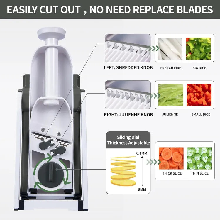 QuickSlice Pro™️ 5-in-1 Cutter Slicer Chopper