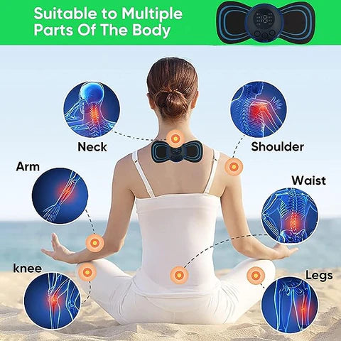 Advanced Butterfly Shape EMS Massager Portable (Pack of 2 Pads) Dhaka Dash