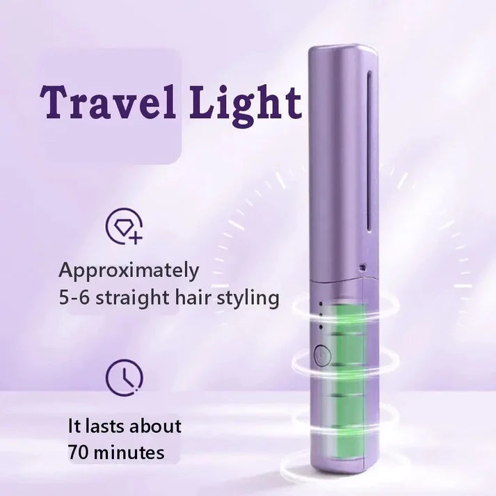Portable 2-in-1 Hair Straightening Brush Dhaka Dash