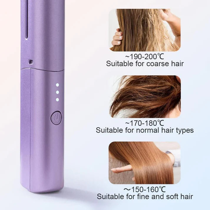 Portable 2-in-1 Hair Straightening Brush Dhaka Dash