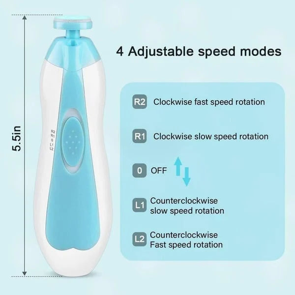 Portable LED Baby Nail Trimmer - Gentle & Safe Grooming Dhaka Dash