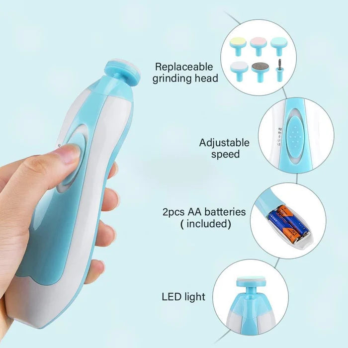 Portable LED Baby Nail Trimmer - Gentle & Safe Grooming Dhaka Dash