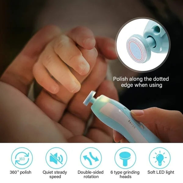 Portable LED Baby Nail Trimmer - Gentle & Safe Grooming Dhaka Dash