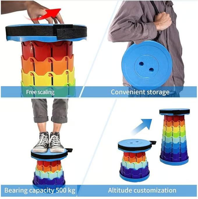 š„Upgraded Retractable Folding Stool