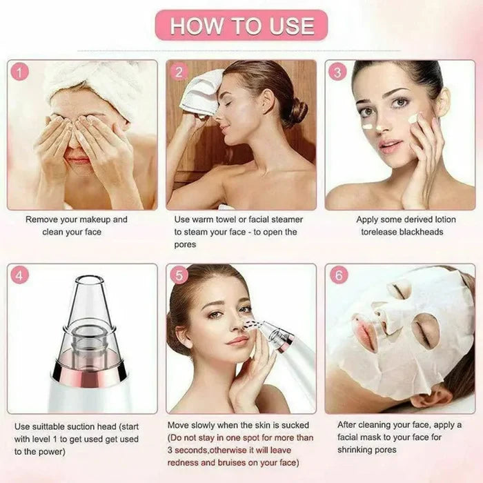 6-in-1 Facial Pore Cleanser Blackhead Remover