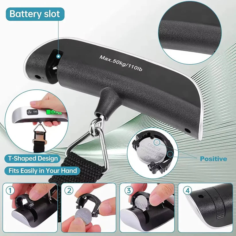 Mini Portable Luggage Scale with LED Screen