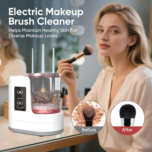 ৩-ইন-১ ইলেকট্রিক মেকআপ ব্রাশ ক্লিনার এবং ড্রায়ার স্ট্যান্ড