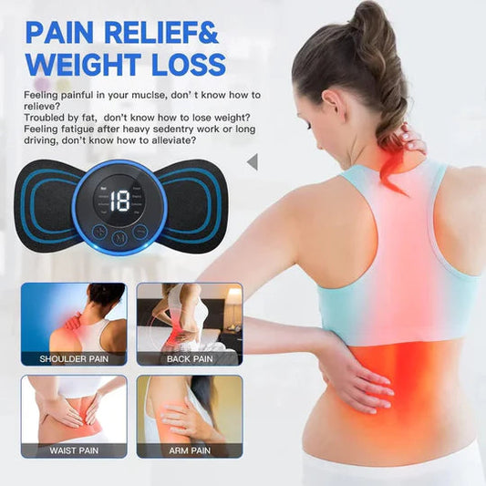 Advanced Butterfly Shape EMS Massager Portable (Pack of 2 Pads) Dhaka Dash