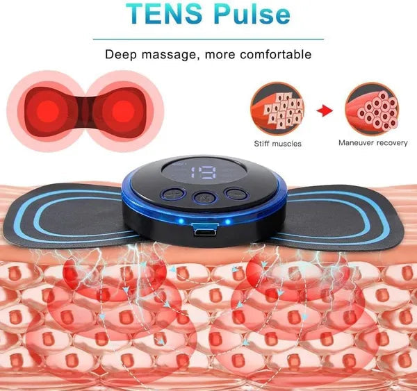 Advanced Butterfly Shape EMS Massager Portable (Pack of 2 Pads) Dhaka Dash
