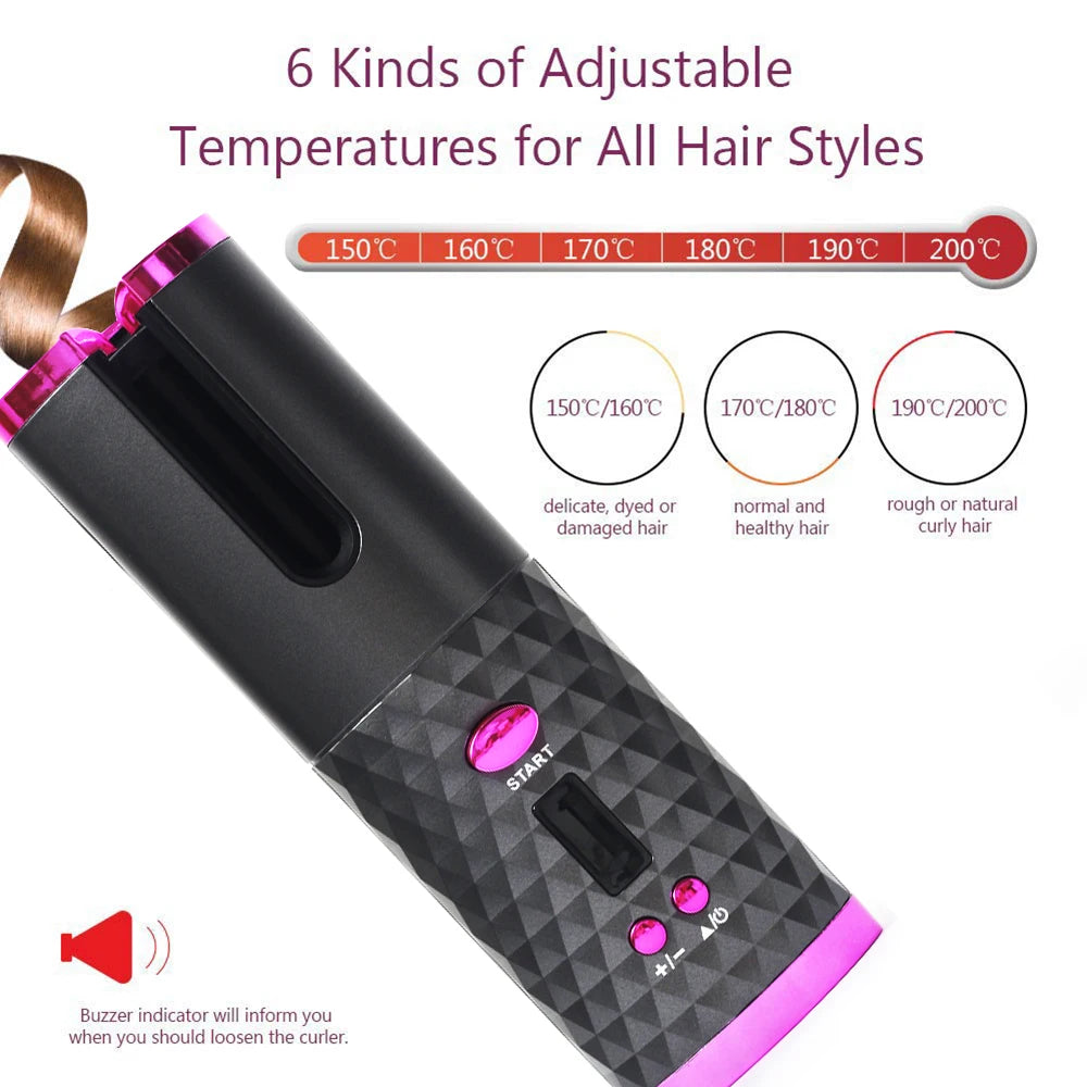 QuickCurl: Wireless Automatic Portable Hair Curler