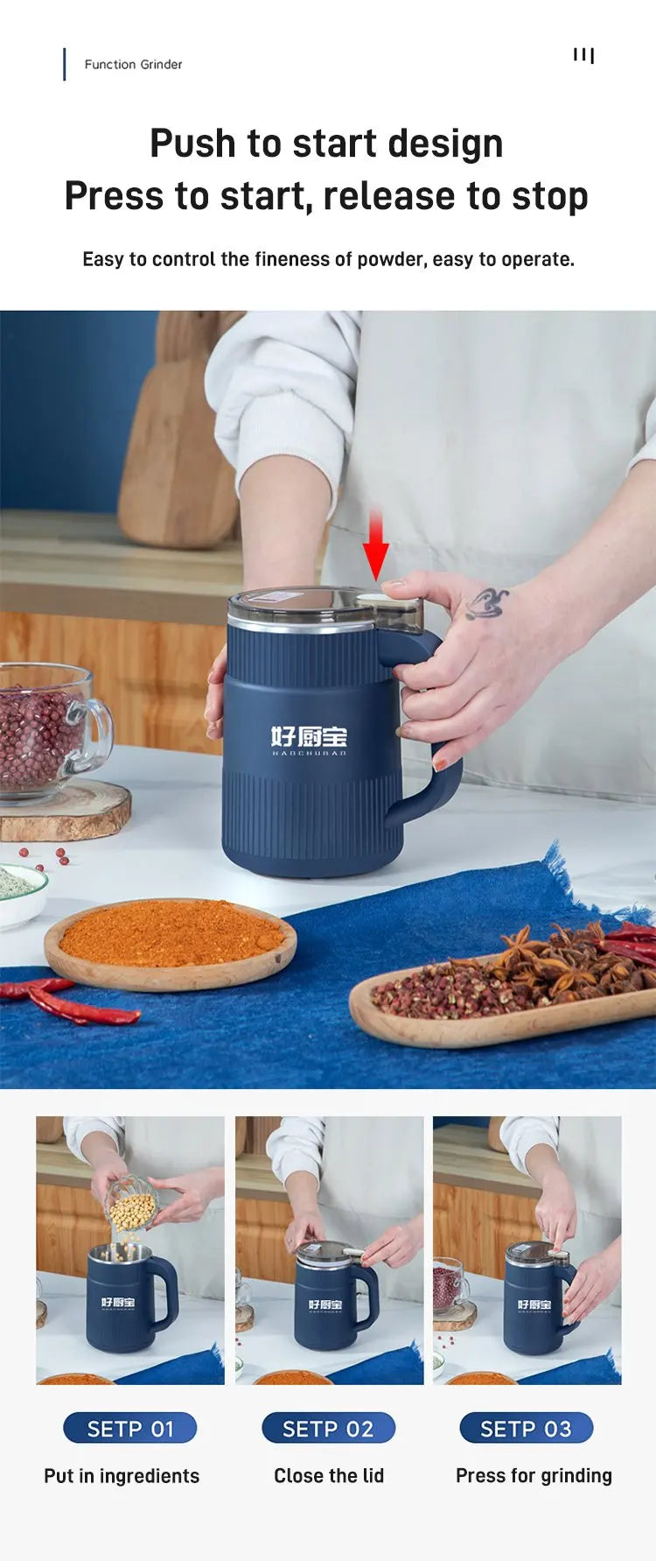 Electric Grinder Machine Pro