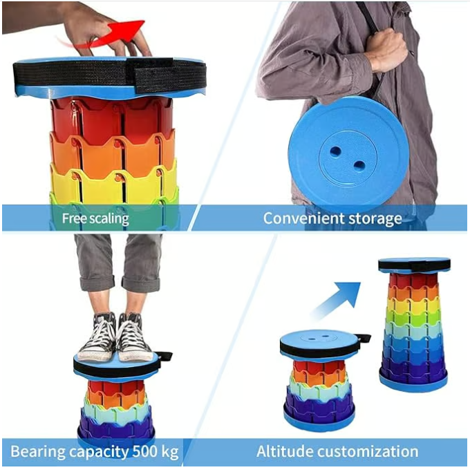 💥Upgraded Retractable Folding Stool